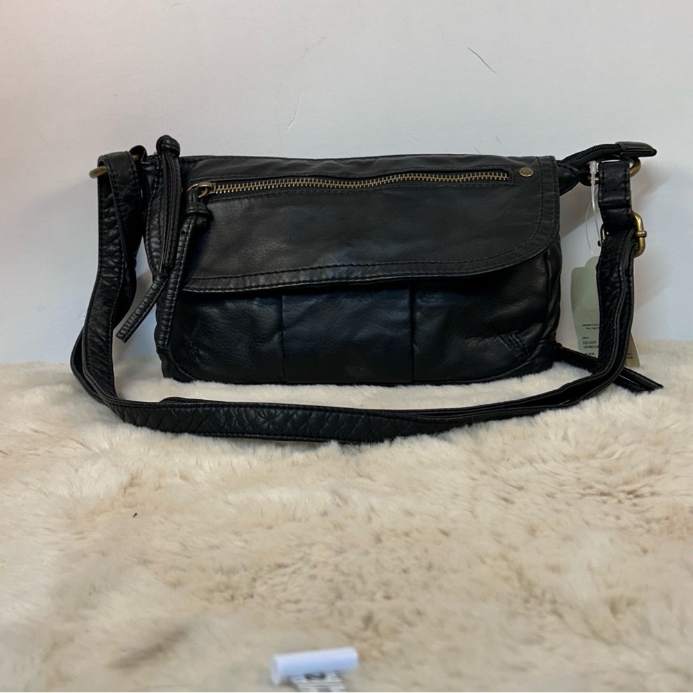 St. John's Bay Black Crossbody Bag with Adjustable Strap